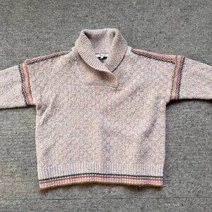 Madewell Merino Wool Blend Shawl-Neck Collar Sweater
